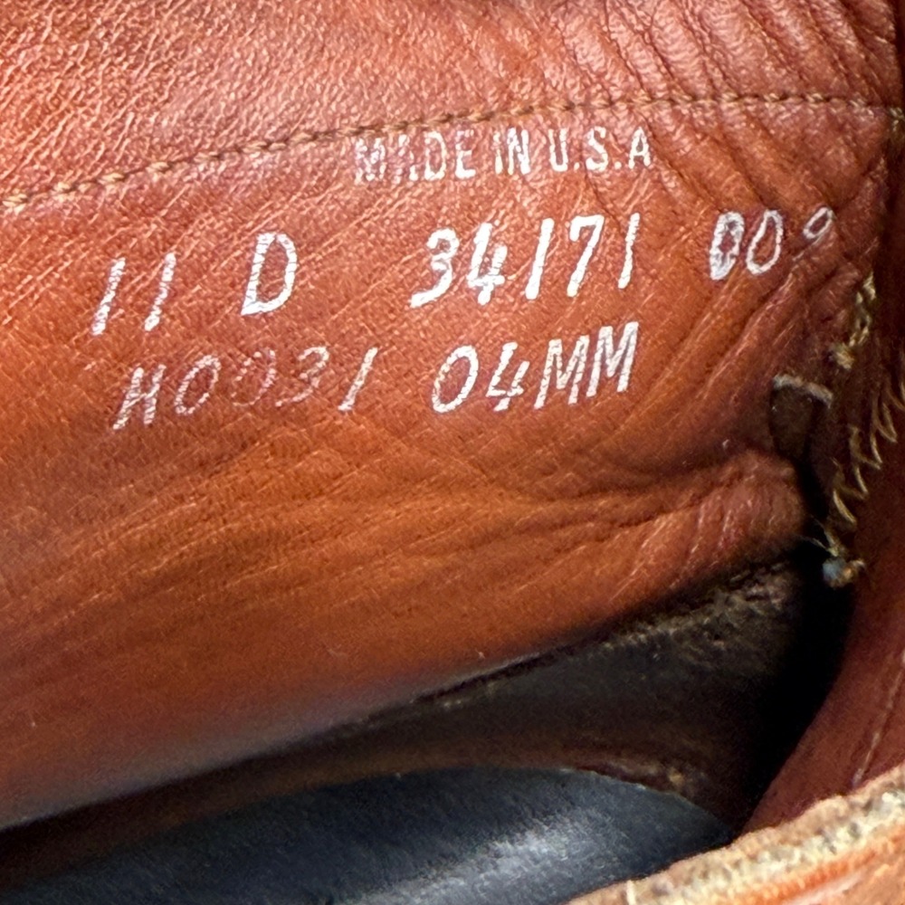 Men's Tan Leather Lace-Up Boots - Picture 8 of 13